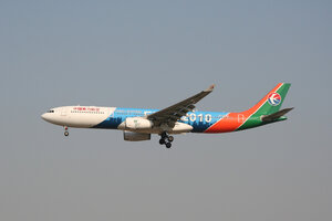 date：2011-10-06;
location：Beijing Capital Intl Airport - ZBAA;
airline：China Eastern Airlines - CES;
registration：B-6100;
aircraft：A330-300;
remark：EXPO2010 Livery(世博号)