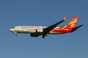 date：2021-11-11;
location：Beijing Capital Intl Airport - ZBAA;
airline：Hainan Airlines - CHH;
registration：B-5173;
aircraft：B737-800;
remark：Liangmianzhen Livery(两面针号)