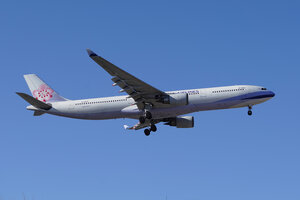 date：2023-01-20;
location：Beijing Capital Intl Airport - ZBAA;
airline：China Airlines - CAL;
registration：B-18301;
aircraft：A330-300