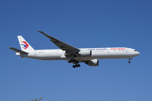 date：2023-04-30;
location：Beijing Capital Intl Airport - ZBAA;
airline：China Eastern Airlines - CES;
registration：B-7367;
aircraft：B777-300ER