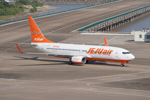 date：2023-11-20;
location：Macau Intl Airport - VMMC;
airline：Jeju Air - JJA;
registration：HL8234;
aircraft：B737-800