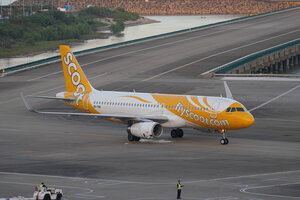 date：2023-11-20;
location：Macau Intl Airport - VMMC;
airline：Scoot - TGW;
registration：9V-TRK;
aircraft：A320-200