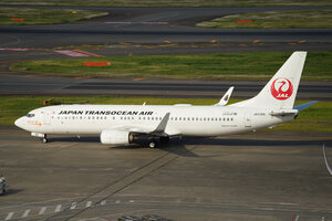 date：2026-05-12;
location：Tokyo Haneda Intl Airport - RJTT;
airline：Japan Transocean Air - JTA;
registration：JA03RK;
aircraft：B737-800