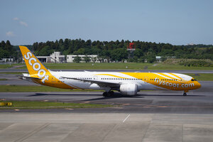 date：2026-05-13;
location：Tokyo Narita Intl Airport - RJAA;
airline：Scoot - TGW;
registration：9V-OJH;
aircraft：B787-9