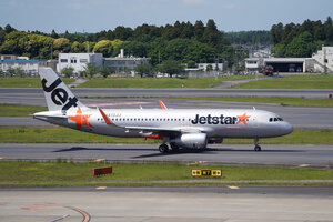 date：2026-05-13;
location：Tokyo Narita Intl Airport - RJAA;
airline：Jetstar Japan Airlines - JJP;
registration：JA13JJ;
aircraft：A320-200
