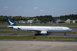 date：2026-05-13;
location：Tokyo Narita Intl Airport - RJAA;
airline：Cathay Pacific - CPA;
registration：B-HLP;
aircraft：A330-300