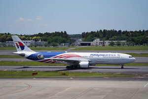 date：2026-05-13;
location：Tokyo Narita Intl Airport - RJAA;
airline：Malaysia Airlines - MAS;
registration：9M-MTK;
aircraft：A330-300
