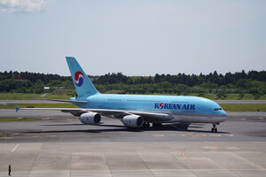 date：2026-05-13;
location：Tokyo Narita Intl Airport - RJAA;
airline：Korean Air - KAL;
registration：HL7619;
aircraft：A380-800