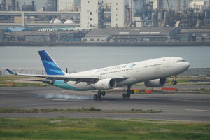 date：2026-05-14;
location：Tokyo Haneda Intl Airport - RJTT;
airline：Garuda Indonesia - GIA;
registration：PK-GPV;
aircraft：A330-300