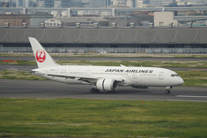 date：2026-05-15;
location：Tokyo Haneda Intl Airport - RJTT;
airline：Japan Airlines - JAL;
registration：JA846J;
aircraft：B787-8