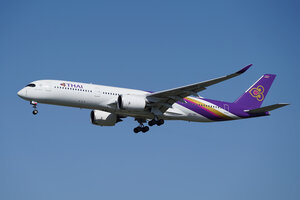 date：2026-05-29;
location：Beijing Capital Intl Airport - ZBAA;
airline：Thai Airways - THA;
registration：HS-THV;
aircraft：A350-900