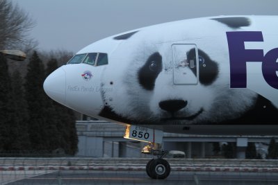 date：2010-02-10location：Beijing Capital Intl Airport - ZBAAairline：FedEx - FDXregistration：N850FDaircraft：B777Fremark：FedEx Panda Express Livery