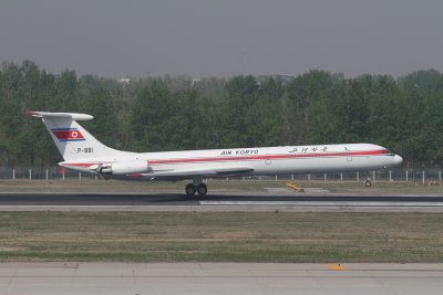 date：2010-05-01location：Beijing Capital Intl Airport - ZBAAairline：Air Koryo - KORregistration：P-881aircraft：Ilyushin IL-62M